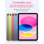 LAMA Étui avec Clavier pour iPad A16 11e génération 2025, iPad 10e génération 2022, étui de Protection Fin, étui avec Clavier Bl