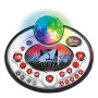 VTech - Kidi Superstar LightShow Noir, Micro sur Pied 8 en 1, Microphone Karaoké Enfant avec Boule Disco, Apprentissage du Chant