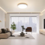 SKUTZTEK Plafonnier LED, Luminaire Plafonnier LED Étanche IP44, 3 couleurs 3000K/4000K/6500K Plafonnie Rond Ultra-fin et Moderne