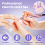 Ponceuse pour Ongles, Lime a Ongle Electrique Ponceuse Ongle Professionnel 20000RPM, Vitesse Réglable Lime Electrique Ongle Nail
