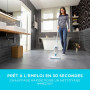 BLACK+DECKER - Balai Vapeur avec Patin Microfibre - Nettoyeur de Sol 1300W - Multi-Surfaces - Temps de Chauffe 25 sec - Tête Piv