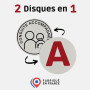2 Pochettes Adhésives + 2 Disques Réversibles A Jeune Conducteur - Conduite Accompagnée | Fabriqué en France | Etui Adhésif Tran