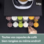 Gadgy Porte Capsules Dolce Gusto avec Tiroir | Tiroir de Rangement pour 72 Capsules | Support Organisateur pour Dosettes Dolce G