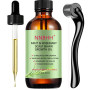 Menthe poivrée Huile essentielle de Romarin et Derma Roller 0.5mm pour la croissance des cheveux, les soins de la peau, la crois