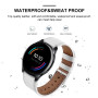 Bracelets de Montre en Cuir pour Amazfit Active Bracelet, avec Boucle en Acier Inoxydable Réglable pour Hommes Femmes Cuir Vérit