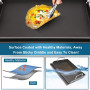 GFTIME Plaque de cuisson universelle 43 x 33 cm - Plancha pour barbecues à gaz et au charbon - Barbecue électrique - Revêtement 