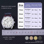 WOCCI Elite Bracelet de Montre en Metal pour Femme et Homme, Maille Tissée, Acier Inoxydable 316L, Dégagement Rapide, Fermoir Pl