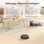 Lefant Aspirateur Robot, Mince Silencieux Connecté WiFi-Bluetooth-Alexa-App, 6 Modes de Nettoyage, Auto-Charge, 120min d'Autonom