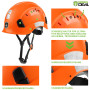 GREEN DEVIL Casque de Protection pour tronçonneuse, Casque de Protection forestière, Casque de sécurité avec Protection auditive