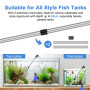 fishkeeper Aquarium Changer l'eau, Filtre de Sable de Nettoyage d'aquarium, réservoir de Poissons Kit de Nettoyage de Gravier d'