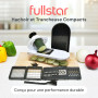Fullstar Coupe Legumes Multifonctions et Mandoline Professionnelle Cuisine - Trancheur de Légumes - Decoupe Cube Oignon Carotte 