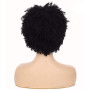 IFLY Perruque Afro Femme Perruque Bresilienne Courte Bouclée Vrai Cheveux Naturelle Perruques de Cheveux Humains en Pour Femmes 