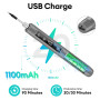 diymore Kit de fer à souder sans fil USB-C avec écran LCD, température réglable de 180 ℃ à 450 ℃, stylo à souder portable rechar