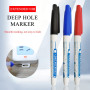 Pilikoll Marqueur Charpentier Stylo Marqueur Indélébile à Pointe Fine de 30 mm Marqueurs Trou Profond pour Des Marquages à Des E