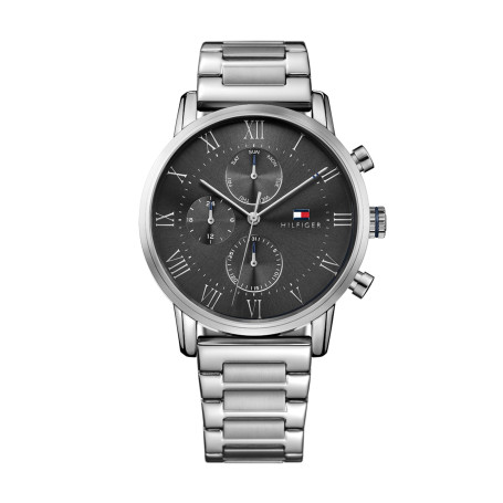 Tommy Hilfiger Montre Analogique Multifunction à Quartz pour Homme avec Bracelet en Acier Inoxydable ou Bracelet en Cuir
