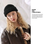 MOBIUSPHY Bonnet d'hiver pour homme et femme - En laine - Noir - Design classique - Moderne - Doux - Élastique - Respirant