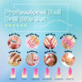 Depvko Lot de 6 embout ponceuse ongles professionnelles: 3/32" carbure de tungstène fraises à ongles avec brosse de nettoyage, e