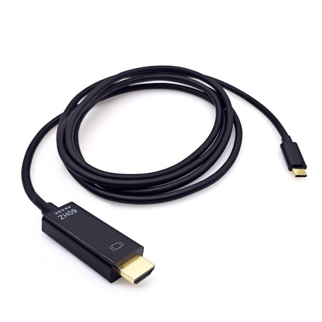JZK 1.8M USB Type C vers HDMI câble adaptateur 4K 60Hz pour téléphone/tablette/ordinateur portable vers téléviseur/écran UHD, co