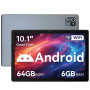 10 Pouces Tablette Android 13 Tablettes 6 Go RAM + 64 Go ROM Quad-Core 5000 mAh 1280 x 800 Écran Tactile HD 5MP + 8MP Caméra HD 