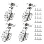 Wixovo 4 CharnièRes Pour Armoires De Cuisine, Charniere Porte Cuisine, Avec Fermeture Silencieuse, Pour Armoires De Cuisine Et P