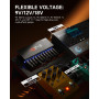 Donner DP-3 Alimentation pour pédales d’effet guitare avec 10 sorties DC isolées pour pédales 9V/12V/18V (100mA/300mA/500mA)