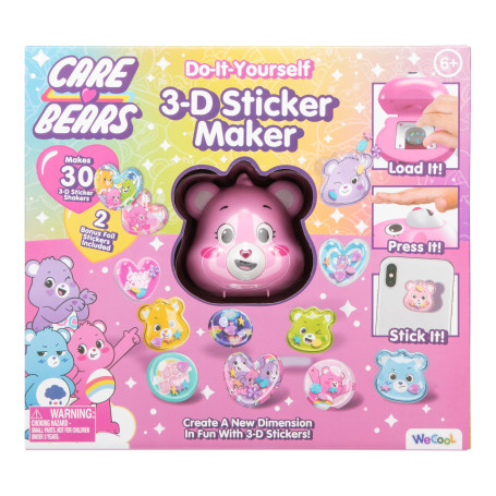 Paladone WeCool Care Bears Fabricant de Stickers 3D DIY pour Enfants, Kit d'Art Officiellement Licencié pour Filles et Garçons F