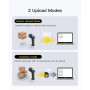 Inateck Scanner de Code-Barres Bluetooth, Scanner 2D 1D sans Fil, Scanner de Code QR, avec Écran Tactile et Base Intelligente, M