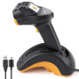 Inateck Scanner de Code-Barres Bluetooth, Scanner 2D 1D sans Fil, Scanner de Code QR, avec Écran Tactile et Base Intelligente, M