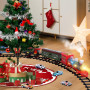 Ensemble de Train Electrique Classic à Vapeur pour Enfants 3-12 Ans - Lumières et Son - Cadeaux de Noël et du Nouvel An