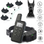 CHEYLIZI Col d'entraînement de Chien avec télécommande, IP67 imperméable Rechargeable Anti-aboyage Colliers de Chien, 2600Ft Dis
