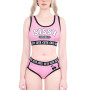 LittleForBig Sissy Sorority Ensemble soutien-gorge et caraco en coton unisexe