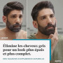 Just For Men Barbe & Moustache, coloration Barbe Homme, Naturel, Sans Ammoniaque, Élimine les Poils Gris , Avec Peigne Applicate