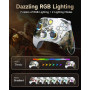 EasySMX Manettes PC Switch Téléphone Portable Sans Fil RGB Rétroéclairée, X15 Manette Switch Sans Fil Rechargeable Bluetooth, Ma