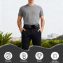Ruvan Ceinture Homme, Ceinture Automatique En Cuir Pour Homme, Ceinture Ajustable À Boucle Automatique Pour Hommes, Largeur 35mm