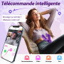 Vibromasseurs sex toýs femme, 3 IN 1 gode vibro-masseur sextoy vibromasseur, femme clitoridien puissant Avec 7 modes de batteme