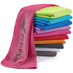 Fit-Flip Serviette de Refroidissement Parfaite comme Serviettes Sport Microfibre ou Serviette rafraîchissante – Airflip Cool Tow