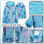 Disney Veste Stitch, Impermeable Enfant Fille, Veste de Pluie Enfant avec Doublure en Polaire, Vêtement Enfant Fille Ado 4-14 An