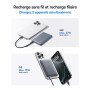 Baseus Picogo Powerbank, Ultra Slim 10000mAh Qi2 Magsafe Powerbank, 15W Wireless Charge Rapide et PD 27 W, Batterie Externe Magn