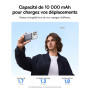 Baseus Picogo Powerbank, Ultra Slim 10000mAh Qi2 Magsafe Powerbank, 15W Wireless Charge Rapide et PD 27 W, Batterie Externe Magn