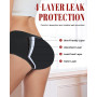Gladbecke Culotte Menstruelle Coton Slip Femme Fille Anti-Fuite Protection Périodique Lavables