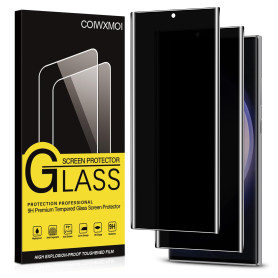 Coiwxmoi Verre Trempé pour Samsung Galaxy S23 Ultra Anti Espion Vitre Protection Ecran Anti-Espion Film Protecteur Écran Dureté 