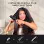 TYMO Brosse Lissante pour Cheveux, Fer à Lisser Peigne Chauffant Avec 25s PTC Chauffage, 5 RéGlages De TempéRature, Lisseur Chev