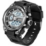PINIDOUS Montre Homme Montre Digital Sport Homme M ilitaire étanche,Grand écran Analogique Digital Montre avec Alarme,LED,Chrono