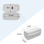 XANAD Étui Transport Rigide pour JBL Tuner 2 Tuner 3 Enceinte Radio Portable Bluetooth avec Radio（Blanc）