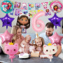 Décorations de ballons sur le thème des dessins animés, Décorations d'anniversaire pour une fillette de 6 ans, Ballons en alumin