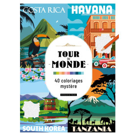 Tour du monde - 40 coloriages mystère