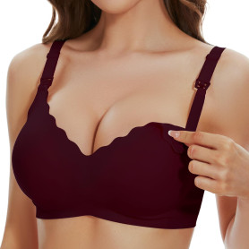 Dresime Soutien-Gorge d'allaitement, sans Couture Soutien Gorge Maternité avec Extra Extenseurs Soutien-Gorge de Grossesse sans 