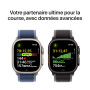 Apple Watch Ultra 3 [GPS + Cellular 49 mm] Montre connectée Course à Pied et Multisport avec boîtier Titane Naturel et Bracelet 