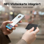 MiLi MiCard Wallet Tracker pour Android & iOS, Carte de Suivi Bluetooth Rechargeable sans Fil avec Carte de Visite NFC, Compatib