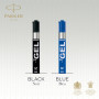 Parker recharges pour stylo gel | pointe moyenne (0,7 mm) | encre bleue QUINK | lot de 2